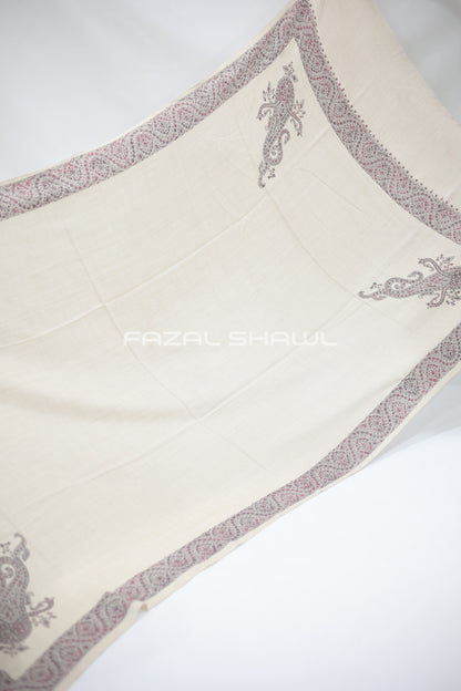 PK PASHMINA CARRY 4 SIDE BDR HANDMADE