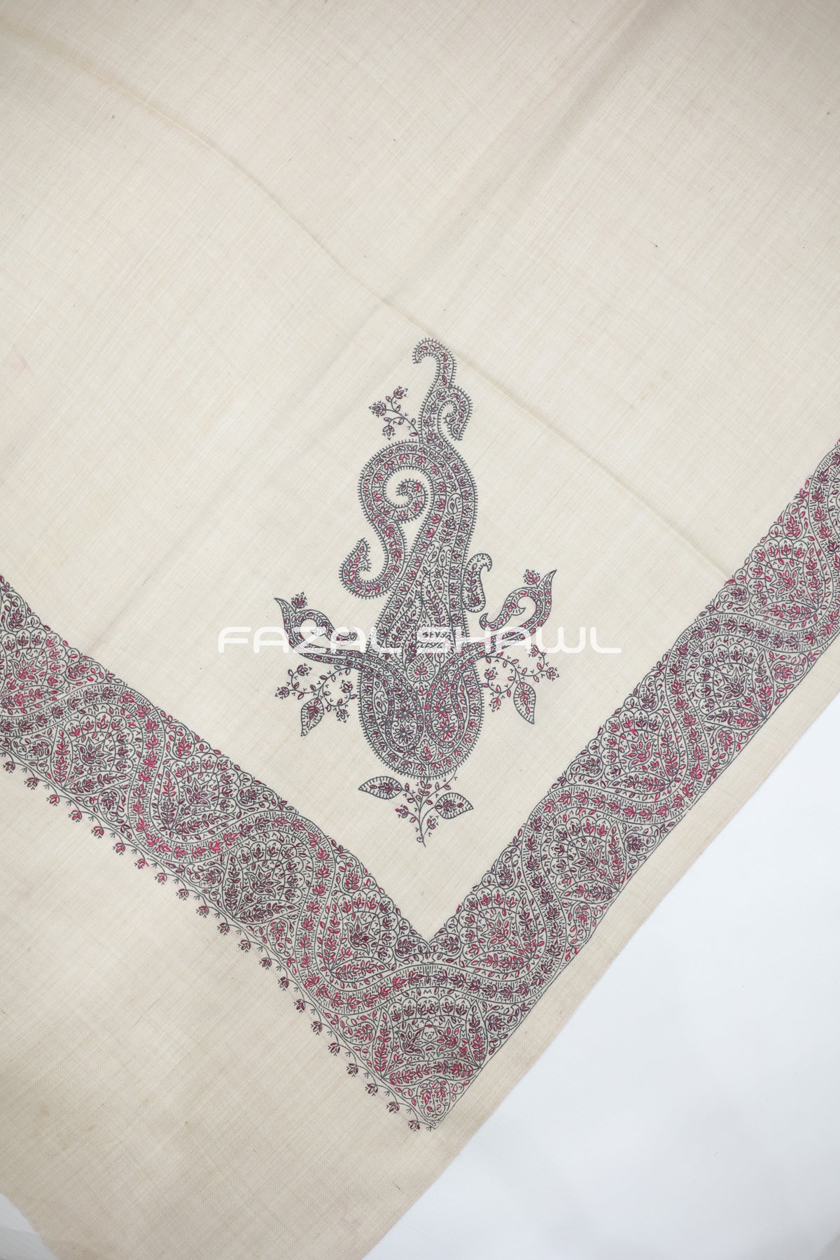 PK PASHMINA CARRY 4 SIDE BDR HANDMADE