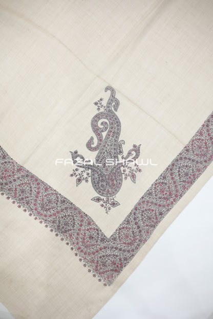 PK PASHMINA CARRY 4 SIDE BDR HANDMADE