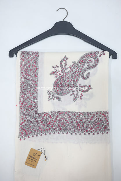 PK PASHMINA CARRY 4 SIDE BDR HANDMADE