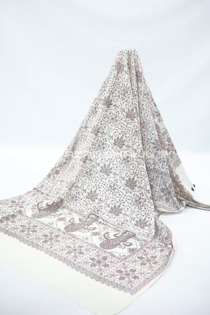 PK PASHMINA JAAAL FOLWER WITH CARRY