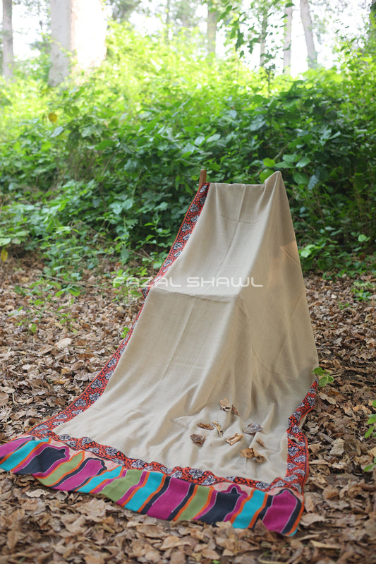 PURE KASHMIRI HANDE MADE LEAF 4 SIDE BDR